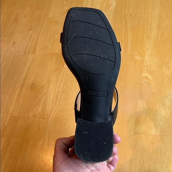 Nine West Black Block Heel Sandals - Picture 3 of 9